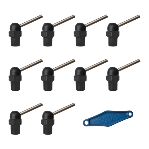 79075-BLK - HPT Black (CT Style) W/Adj Lever Noz=.160X1.25 Thread= 1/4" Pack of 10