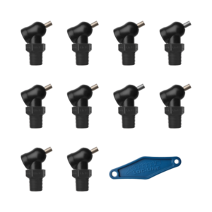 79081-BLK - HPT Black (XR Style)  W/Adj Lever Noz=.062X.25 Thread= 1/4" Pack of 10