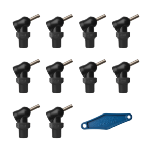 79082-BLK - HPT Black (XR Style)  W/Adj Lever Noz=.062X.5 Thread= 1/4" Pack of 10