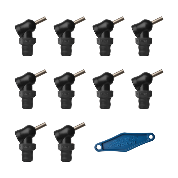 79082-BLK - HPT Black (XR Style)  W/Adj Lever Noz=.062X.5 Thread= 1/4" Pack of 10