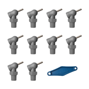 79082-G - HPT Gray (XR Style)  W/Adj Lever Noz=.062X.5 Thread= 1/4" Pack of 10