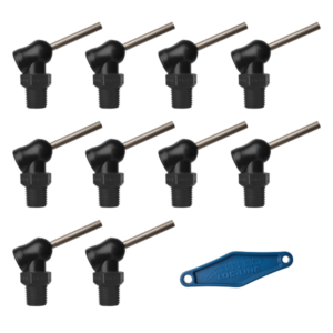 79083-BLK - HPT Black (XR Style)  W/Adj Lever Noz=.062X1.25 Thread= 1/4" Pack of 10