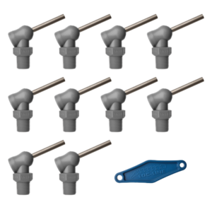 79083-G - HPT Gray (XR Style)  W/Adj Lever Noz=.062X1.25 Thread= 1/4" Pack of 10