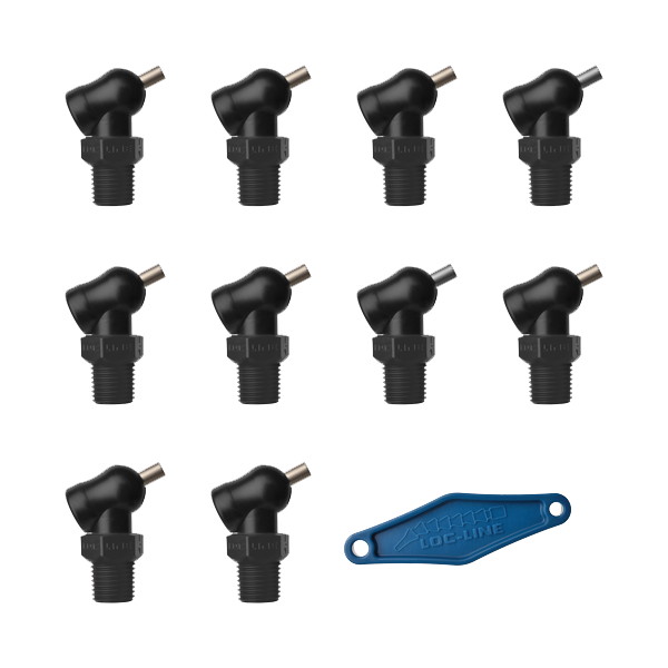 79085-BLK - HPT Black (XR Style)  W/Adj Lever Noz=.086X.25 Thread= 1/4" Pack of 10