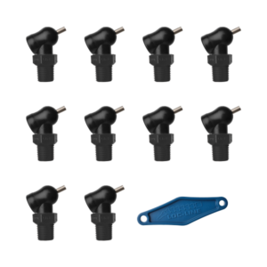 79089-BLK - HPT Black (XR Style)  W/Adj Lever Noz=.117X.25 Thread= 1/4" Pack of 10