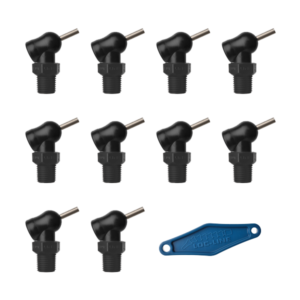 79090-BLK - HPT Black (XR Style)  W/Adj Lever Noz=.117X.5 Thread= 1/4" Pack of 10