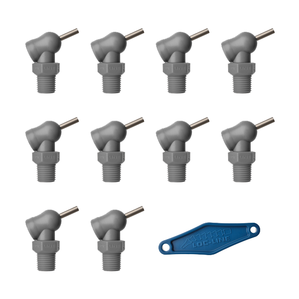79090-G - HPT Gray (XR Style)  W/Adj Lever Noz=.117X.5 Thread= 1/4" Pack of 10