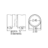 89220 - 2-1/2" Vacuum Hose 20pc (1 ft Segments) - Image 2