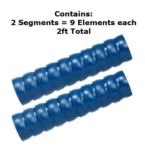81202 - 2-1/2" Vacuum Hose 2pc (1 ft Segment)