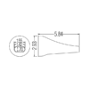 89225 - Tapered Oval Nozzle - Pack of 10 - Image 2