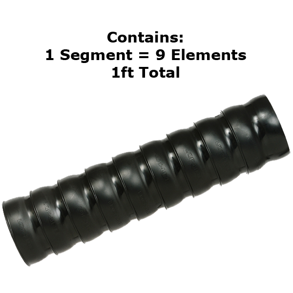 81301AS - 2-1/2" Anti-Static Vacuum Hose 1pc (1 ft Segment)