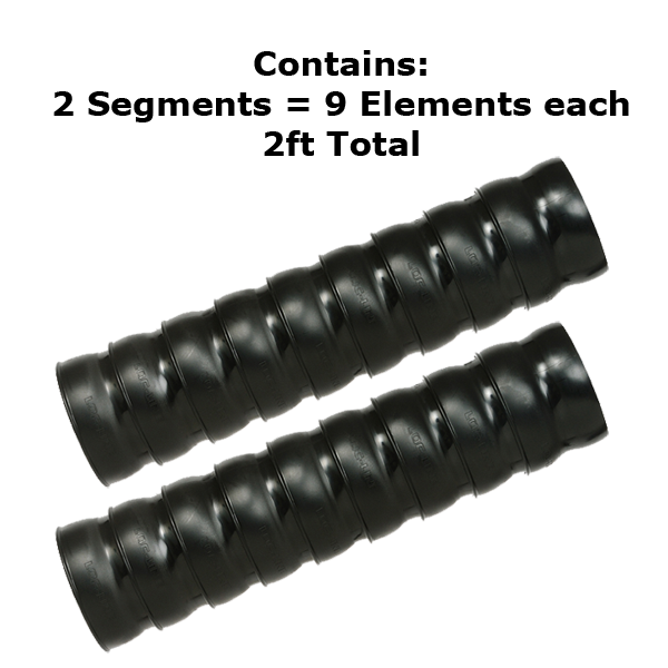 81302AS - 2-1/2"Anti-Static Vacuum Hose 2pc (1 ft Segments)