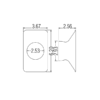 81304AS - Anti-Static 6" x 3.5" Rectangular Nozzle - Pack of 1 - Image 2